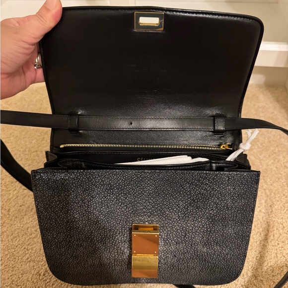 RARE AUTHENTIC CELINE CLASSIC BOX **STINGRAY SKIN** - Picture 2 of 12